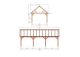 Constructiepakket zadeldak | 9280x4105x4030mm | fijnbezaagd Douglas    CP-20.2040
