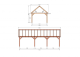 Constructiepakket zadeldak | 9925x4105x4030mm | fijnbezaagd Douglas    CP-20.2041