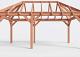 Constructiepakket schilddak | 6485x3460x3760mm | fijnbezaagd Douglas    CP-20.3007