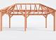 Constructiepakket schilddak | 7015x3460x3760mm | fijnbezaagd Douglas    CP-20.3008