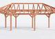 Constructiepakket schilddak | 8150x3460x3760mm | fijnbezaagd Douglas    CP-20.3012