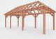 Constructiepakket schilddak | 8150x3460x3760mm | fijnbezaagd Douglas    CP-20.3012