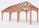 Constructiepakket schilddak | 8865x3460x3760mm | fijnbezaagd Douglas    CP-20.3014