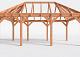 Constructiepakket schilddak | 7090x4105x4030mm | fijnbezaagd Douglas    CP-20.3034