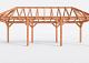 Constructiepakket schilddak | 9280x3460x3760mm | fijnbezaagd Douglas    CP-20.3015