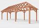 Constructiepakket schilddak | 9280x3460x3760mm | fijnbezaagd Douglas    CP-20.3015