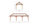 Constructiepakket schilddak | 9280x3460x3760mm | fijnbezaagd Douglas    CP-20.3015