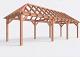 Constructiepakket schilddak | 9925x3460x3760mm | fijnbezaagd Douglas    CP-20.3016