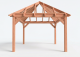 Constructiepakket schilddak | 4105x4105x4030mm | fijnbezaagd Douglas    CP-20.3026