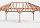 Constructiepakket schilddak | 7660x4105x4030mm | fijnbezaagd Douglas    CP-20.3035