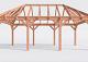 Constructiepakket schilddak | 7690x4105x4030mm | fijnbezaagd Douglas    CP-20.3036