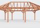 Constructiepakket schilddak | 8150x4105x4030mm | fijnbezaagd Douglas    CP-20.3037