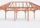 Constructiepakket schilddak | 8220x4105x4030mm | fijnbezaagd Douglas    CP-20.3038