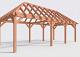 Constructiepakket schilddak | 8865x4105x4030mm | fijnbezaagd Douglas    CP-20.3039