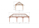 Constructiepakket schilddak | 9925x4105x4030mm | fijnbezaagd Douglas    CP-20.3041