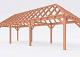 Constructiepakket schilddak | 11215x4105x4030mm | fijnbezaagd Douglas    CP-20.3042