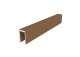 NewTechWood aluminium co-extrusie frameset t.b.v scherm i.c.m betonpalen, Teak   1064270