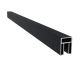 NewTechWood aluminium frameset t.b.v. triple schermplanken, zwart.   1064416