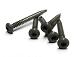 RVS schroef met gekleurde top voor NTW Castellation PRO, set a 50 stuks incl. bit, Silver gray.   1063913
