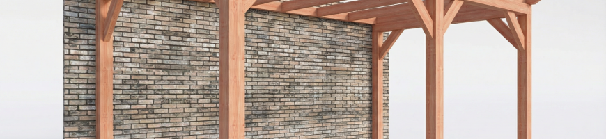 Trendhout constructiepakket aanbouwveranda