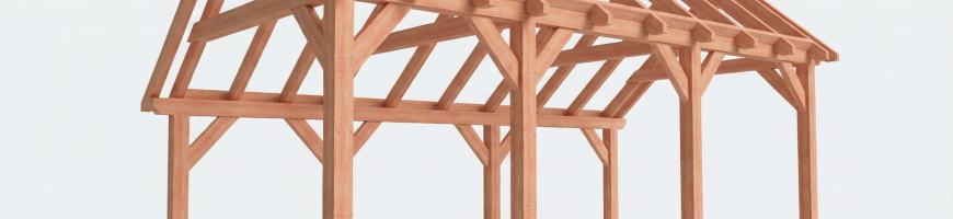 Trendhout constructiepakket kapschuur