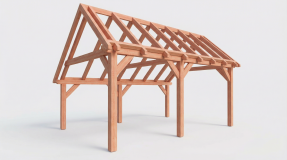 Constructiepakket kapschuur 4m diep