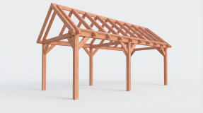 Constructiepakket zadeldak 4m diep